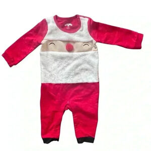 Baby Holiday Time Santa Long Sleeve One Piece Jumper 12Months